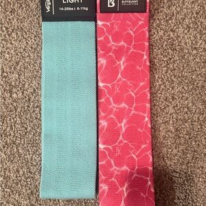 BuffBunny Light Resistance Bands - Teal and Pink